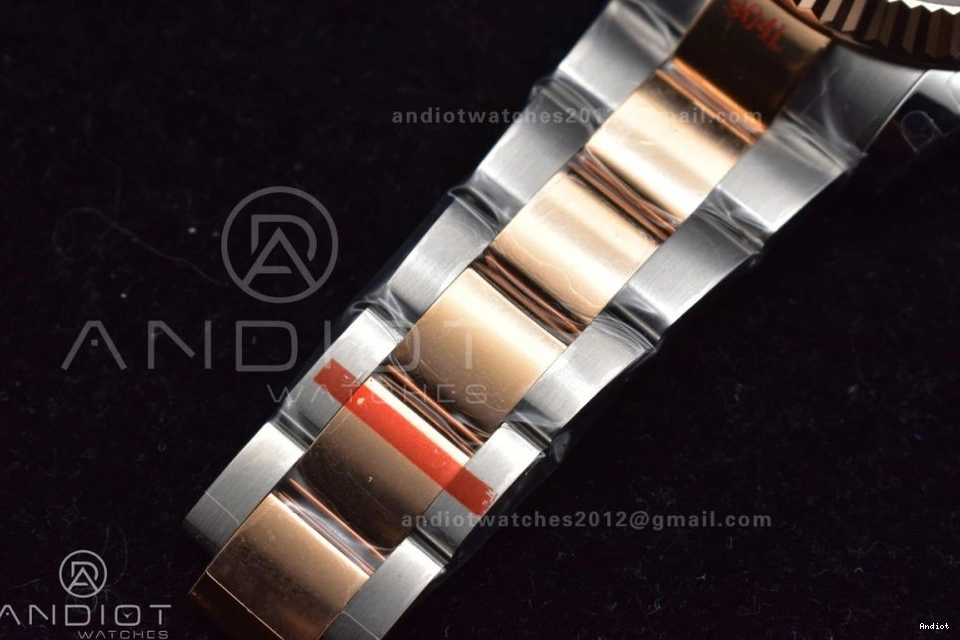 GMF 41 Bracelet RG Best 126333 RG Dial Coffee DateJust Plated on Oyster A3235 SS Edition 0329